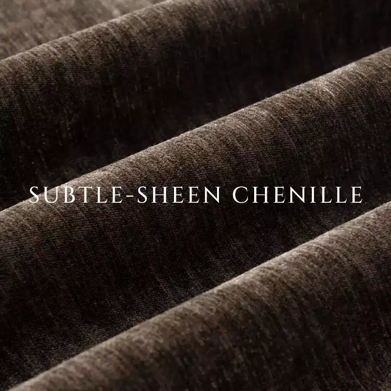Lot de 6 chaises de salle à manger rembourrées avec accoudoirs enveloppants – Chenille, dossier incurvé, 58,4 cm L x 77,5 cm H