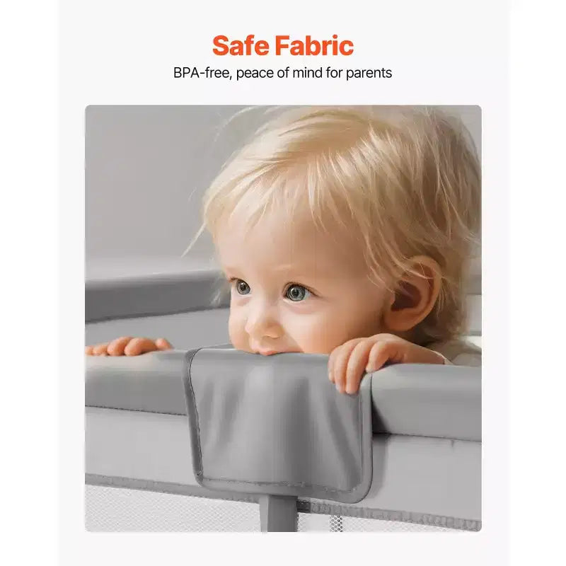 Parc pour bébé très grand 200 x 178,5 cm avec 50 balles de l'océan, cadre en fer, maille sans BPA, intérieur/extérieur