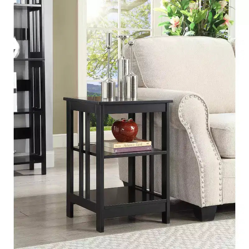 HomeStock Rectangle Wood Table Top End Table 1 -piece