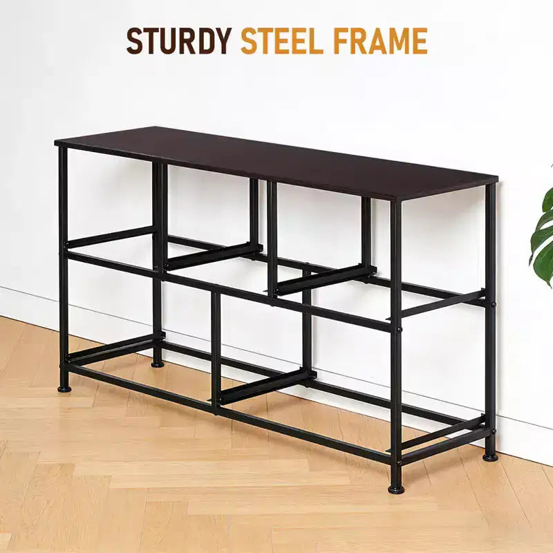 Commode de rangement en tissu à 5 tiroirs avec cadre en acier – 100 cm de large, Organisateur pour chambre et placard