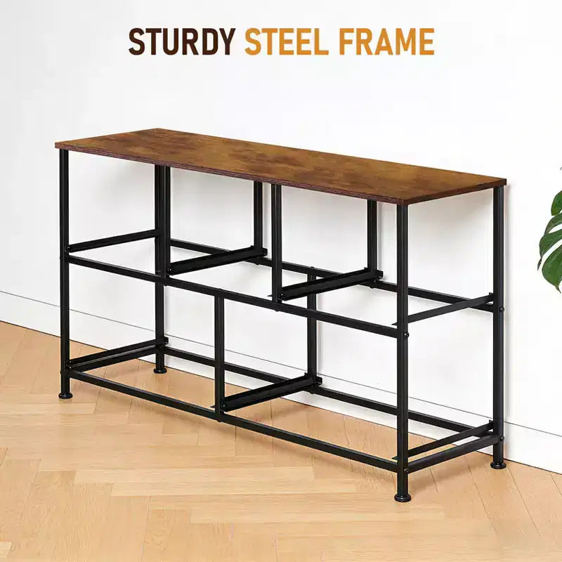 Commode de rangement en tissu à 5 tiroirs avec cadre en acier – 100 cm de large, Organisateur pour chambre et placard