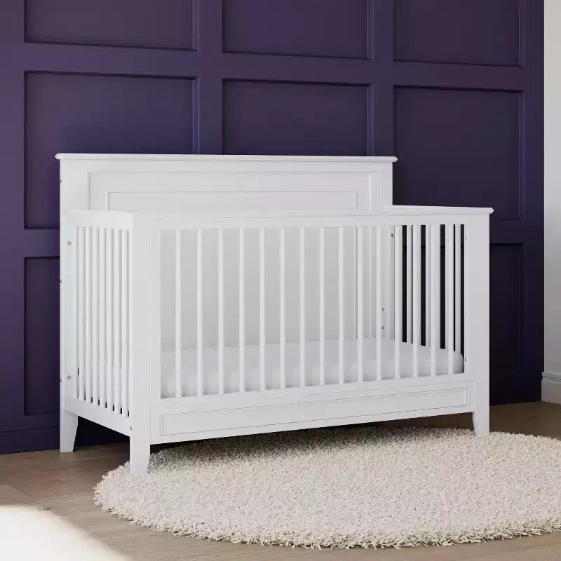 Lit de bébé convertible 5-en-1 – Se transforme en lit pour tout-petit, en lit de repos et en lit double, certifié GREENGUARD Gold