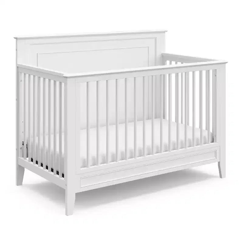 Lit de bébé convertible 5-en-1 – Se transforme en lit pour tout-petit, en lit de repos et en lit double, certifié GREENGUARD Gold