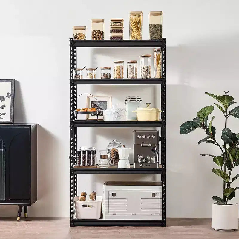 Étagère de rangement de garage en acier réglable à 5 niveaux – Capacité de 907 kg, 81 cm (l) x 41 cm (P) x 160 cm (H)