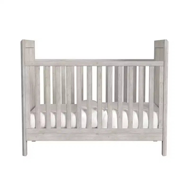Lit bébé classique en bois massif – Fini lin lavé, certifié ASTM