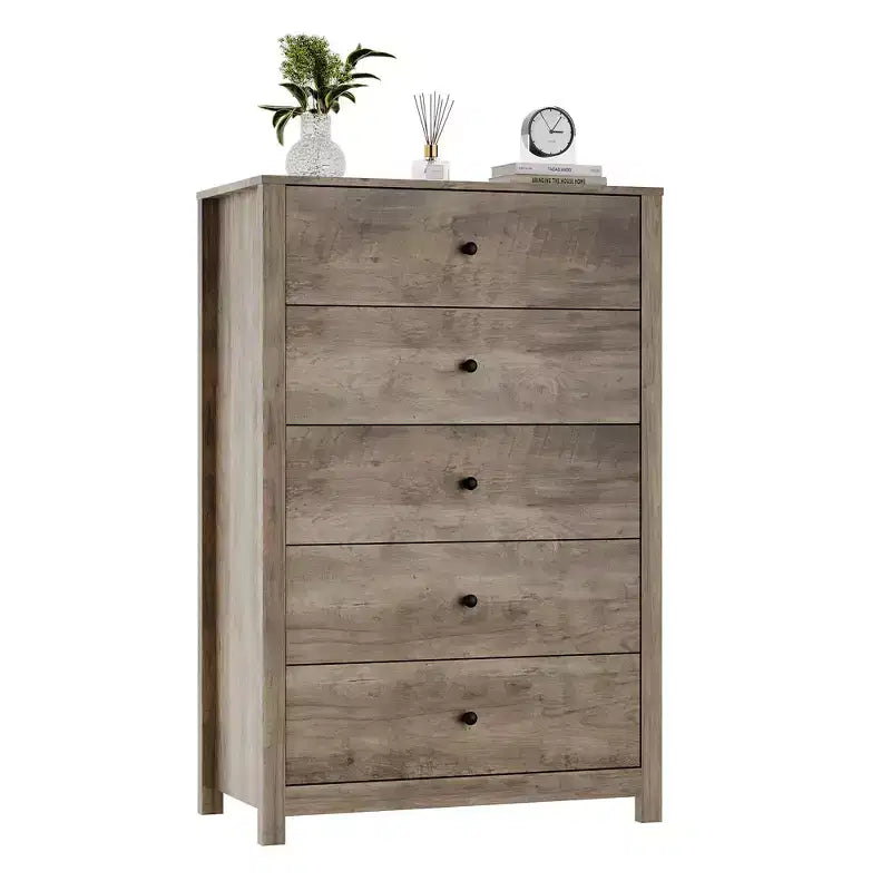 Commode - Commode de Rangement Moderne en Bois avec Tiroirs Profonds