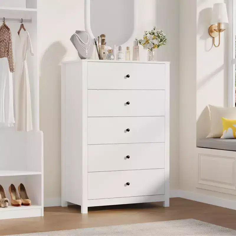 Commode - Commode de Rangement Moderne en Bois avec Tiroirs Profonds