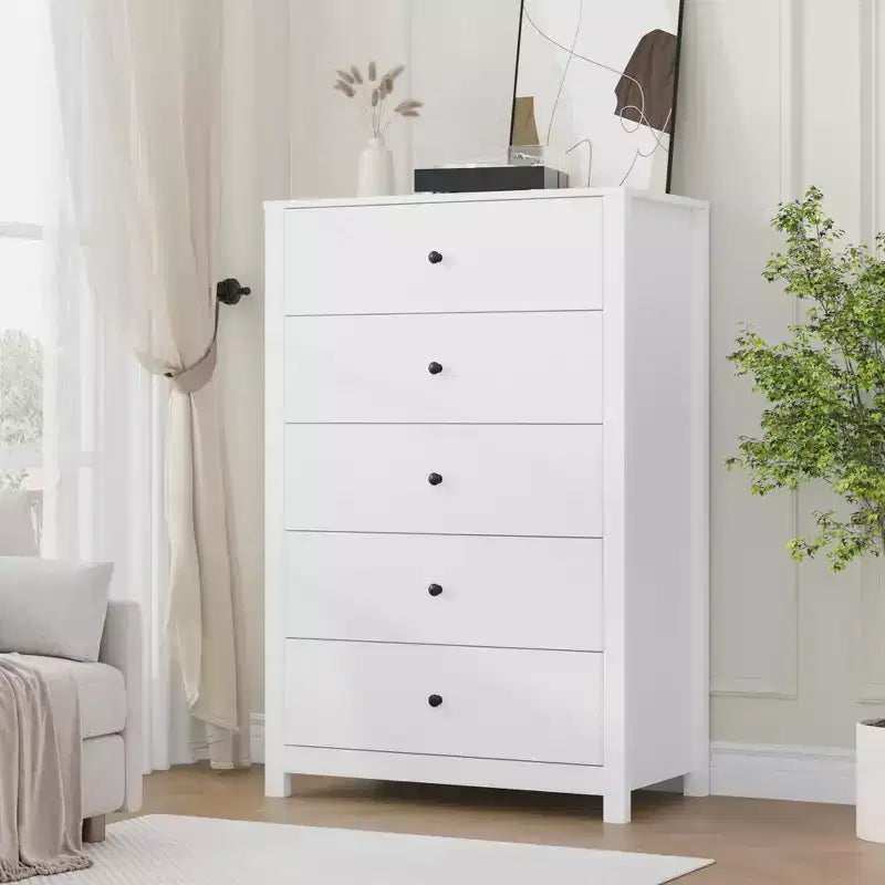 Commode - Commode de Rangement Moderne en Bois avec Tiroirs Profonds