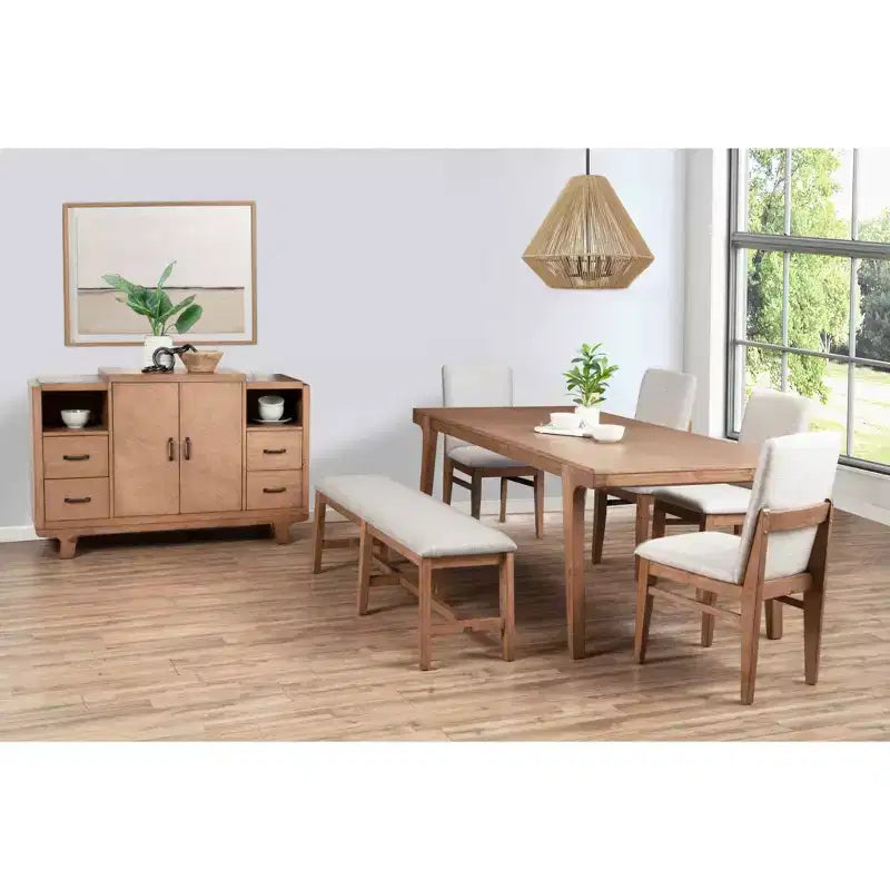 Chaises d'appoint en bois naturel, lot de 2 – Chaises de salle à manger sans accoudoirs rembourrées avec pieds coniques