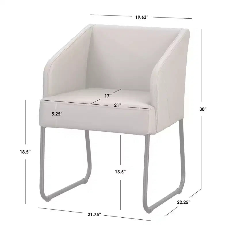 Ensemble de salle à manger ovale 5 pièces – Table en bois d'hévéa 199 cm (L) + 4 fauteuils en cuir, 6 places, Naturel/Kaki